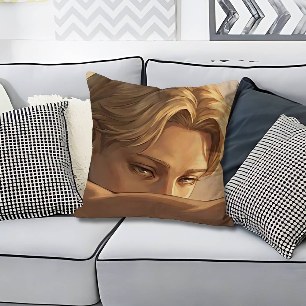 JJohan LLiebert Monster Anime Celebrity Merchandise AllMatch Printed Pillow Case Sofa Car Office Room Decoration Protector