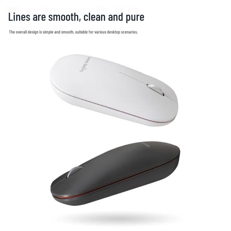 Lenovo MD21 Беспроводная Bluetooth-мышь с двумя режимами, перезаряжаемая, эргономичная