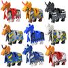 Battle Steed Rome Warrior Lion Cavalryman Castle Dragon Knights Horse Building Block Knight Brick Figure Toys for Kids Gifts