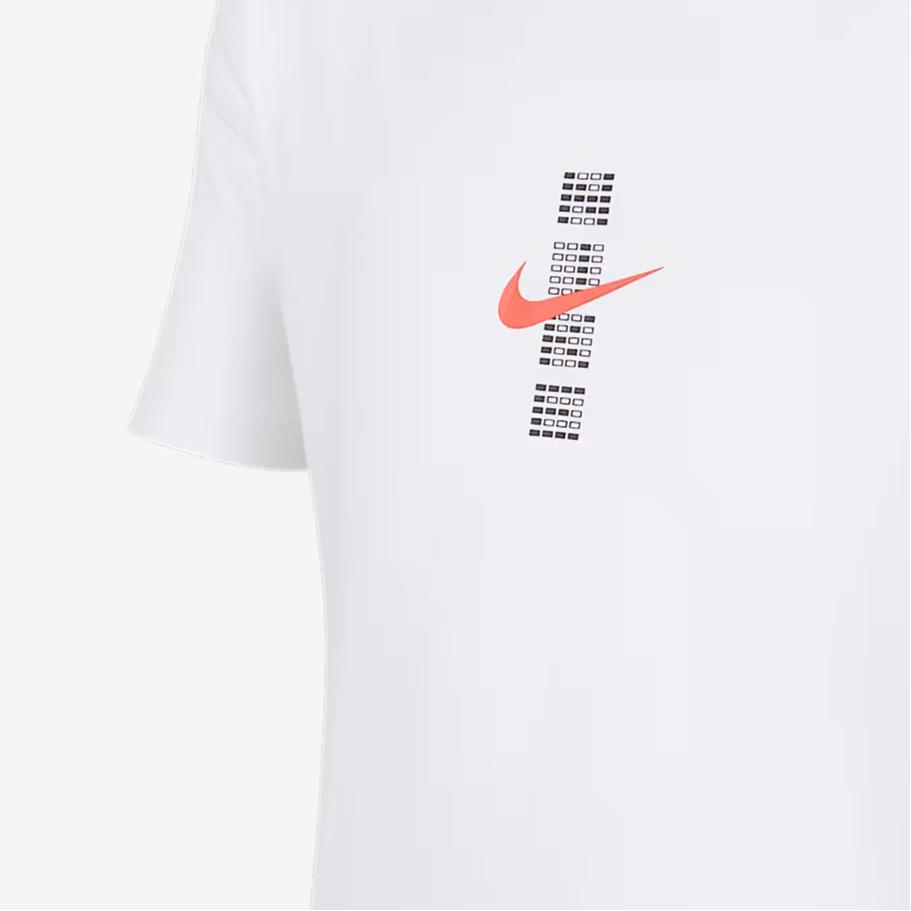 Nike Спортивная футболка трикотажная с круглым вырезом свободного кроя с коротким рукавом унисекс топы белая IH0829100
