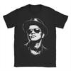 Винтажные футболки Bruno Mars для унисекс, женские, повседневные, 100% хлопок, футболка с круглым вырезом, короткий рукав, новая коллекция, одежда