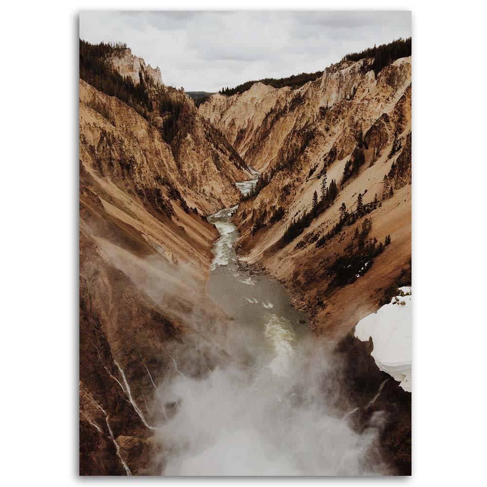 Canvas print, River in the mountains nature landscape