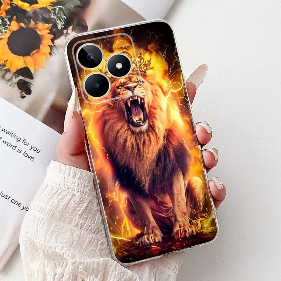 For Realme Note 50 Case RMX3834 Cute Cat Painted Cover Clear Silicone Soft TPU Phone Case For Realme Note 50 Note50 Fundas Coque