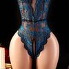 Erotic Lingerie Women's Plus Size Babydoll Mini Dress Sexy Crotchless Bodysuit HotTemptation Pajamas Deep V Porn Underwear Set