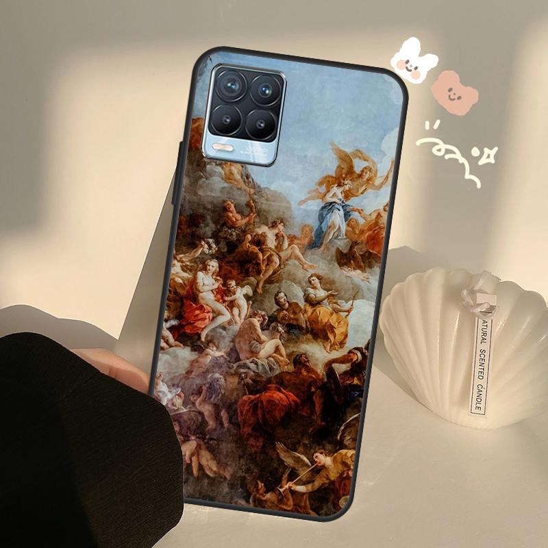 Renaissance Art Painting Case For Realme C63 C61 C55 C51 C53 C25 C65 C67 C71 C75 11 12 13 14 15 Pro Plus GT6 GT7 Pro