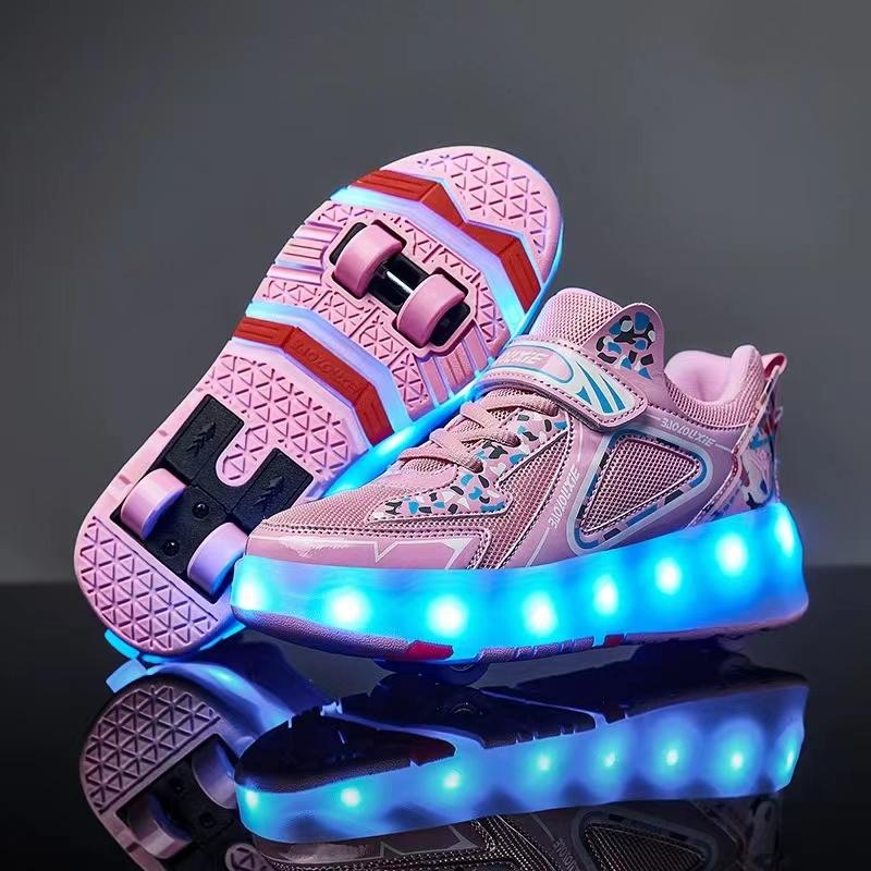 Classmate Boys' New Spring Girls' Sports Invisible Four-Wheel Retractable Roller Skating Children'S Runaway Shoes