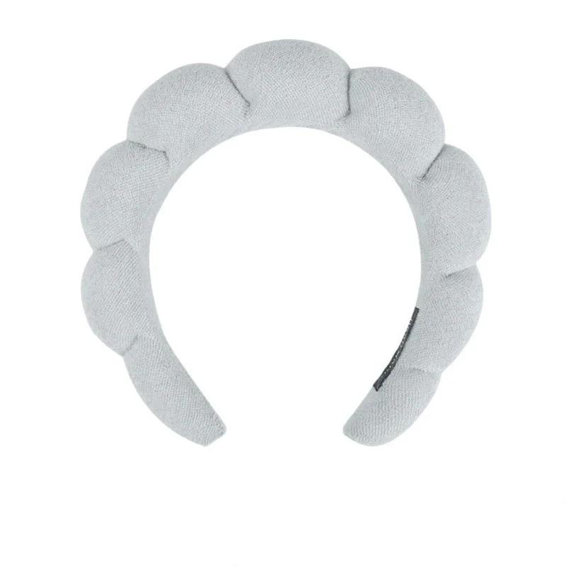 Бархатная повязка для волос с высоким верхом в виде губки и скрученных пончиков, высококачественная повязка для волос, аксессуары для волос, однотонная повязка для волос