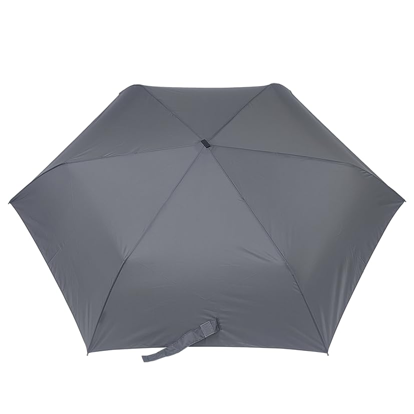 Rose Sangyo Длинный Мини Складной Однотонный Плоский 82650520 Мужской Зонт, 65см, Зонт, Цвет, Серый,