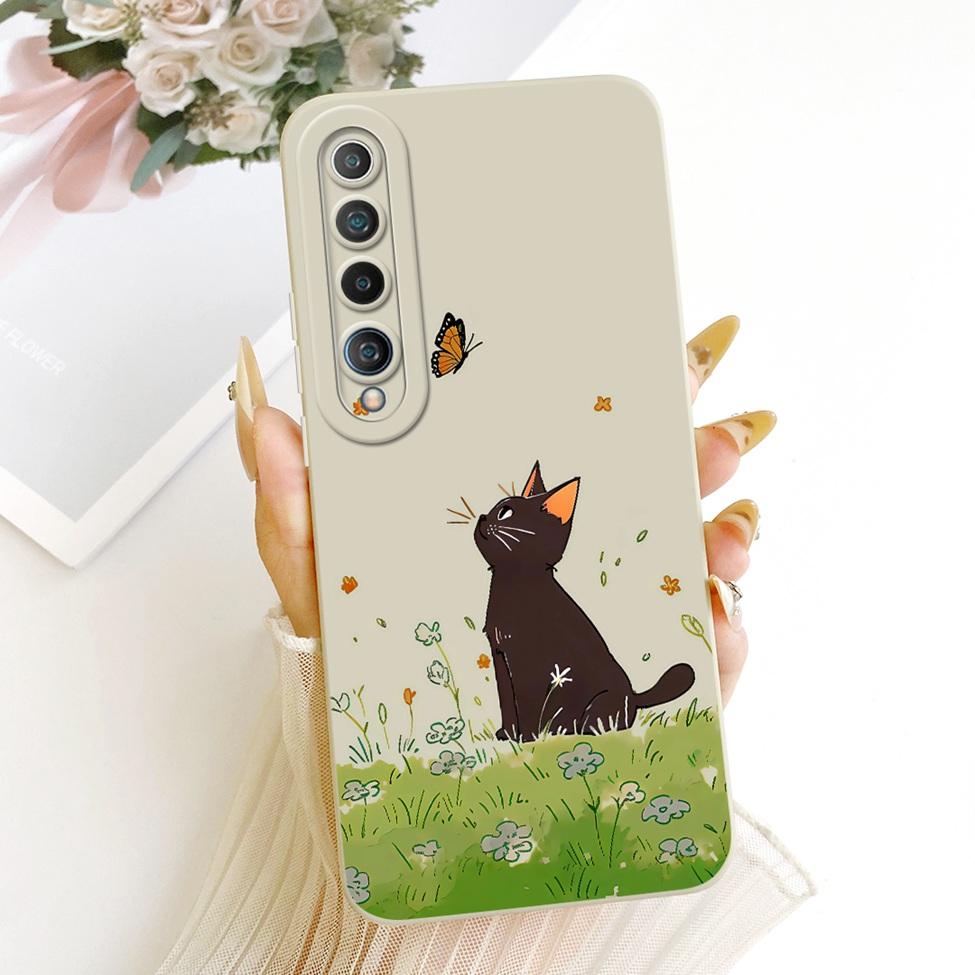 For Xiaomi Mi 10 Case Fashion Cartoon Cute Funny Painted Silicone Phone Casing M2001J2G M2001J2I