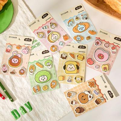 BT21 Наклейка «Детская выпечка» (8 вариантов)