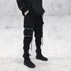 Men's Korean Style Loose Cargo Overalls: Trendy American Streetwear with Cuffed Hiphop Design