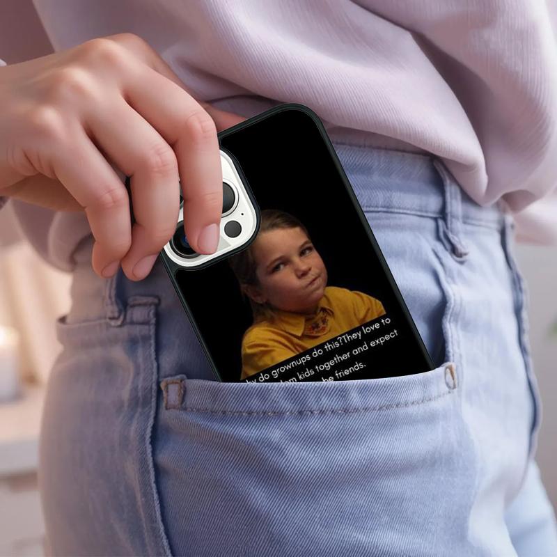 Cute Boy Young Sheldon TV Phone Case For iPhone 17 Air 15 16e 14 13 Pro Max Coque 12 11 Pro Max PLUS cover