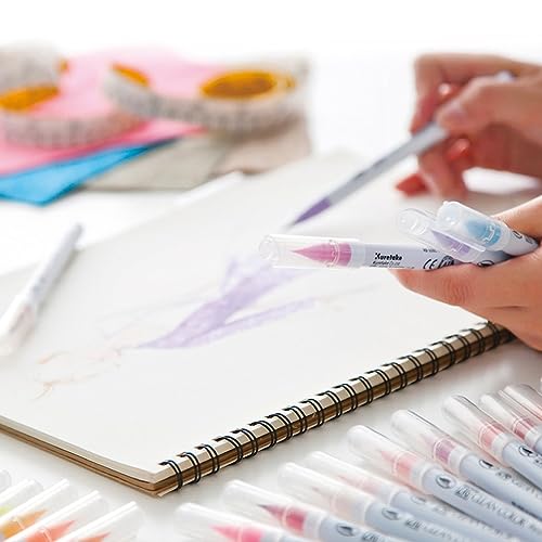 Kuretake Zig Clean Color Real Brush 120 Colors Set, Brush Tip Marker Pens, for Professional and Artist, Coloring, Drawing, Calligraphy, Lettering, Mad