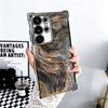 Винтажный Чехол для Телефона с Рисунком под Дерево и Покрытием для Samsung Galaxy S24 S25 FE S26 Edge S23 Ultra S22 S21 Plus S20 Противоударный Airaba