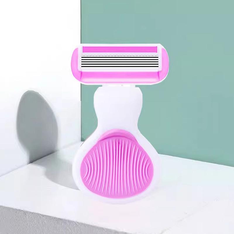 Женская безопасная бритва 1 шт. из нержавеющей стали, ручные лезвия для бритья бороды, волос на теле, бикини, подмышек, бедер, портативная бритва