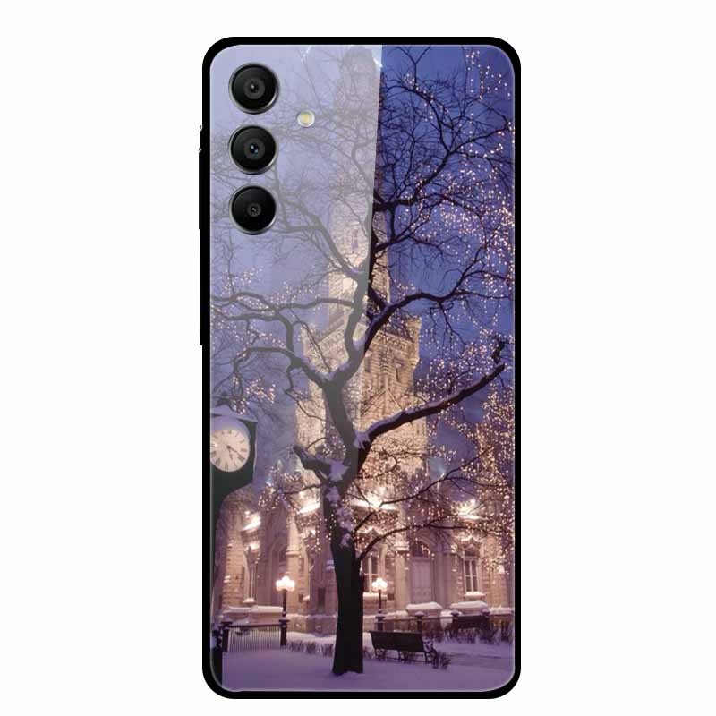 Закаленное Стекло Чехол для Samsung Galaxy A16 5G Задняя Крышка Жесткий Чехол для SamsungA16 Чехол для Телефона Fundas Крутой Защитный Милый Бампер