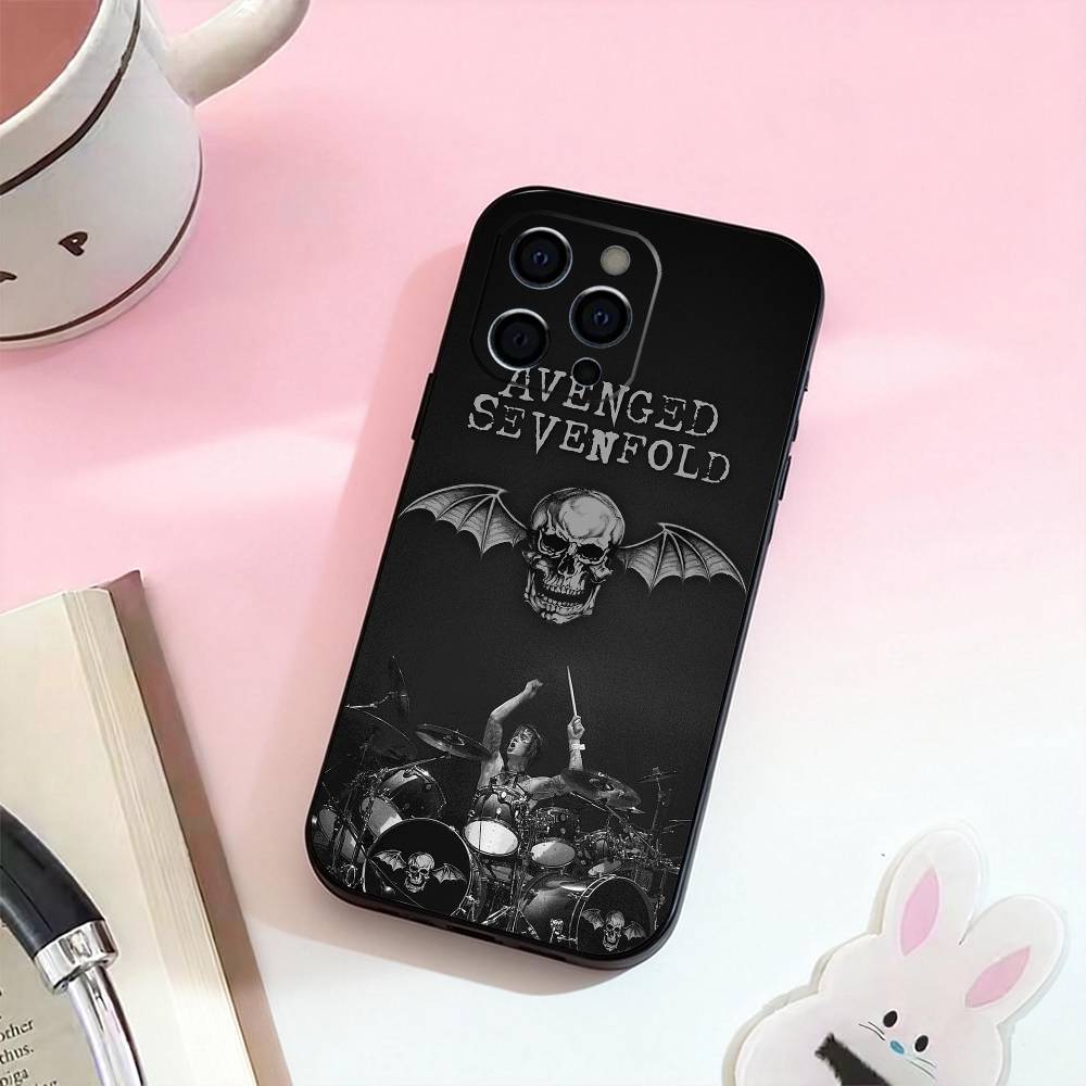 Группа A-Avenged S-Sevenfold Чехол для телефона для iPhone 17,16,15,14,13,12,11 Plus,Pro Max, Мягкий силиконовый черный чехол