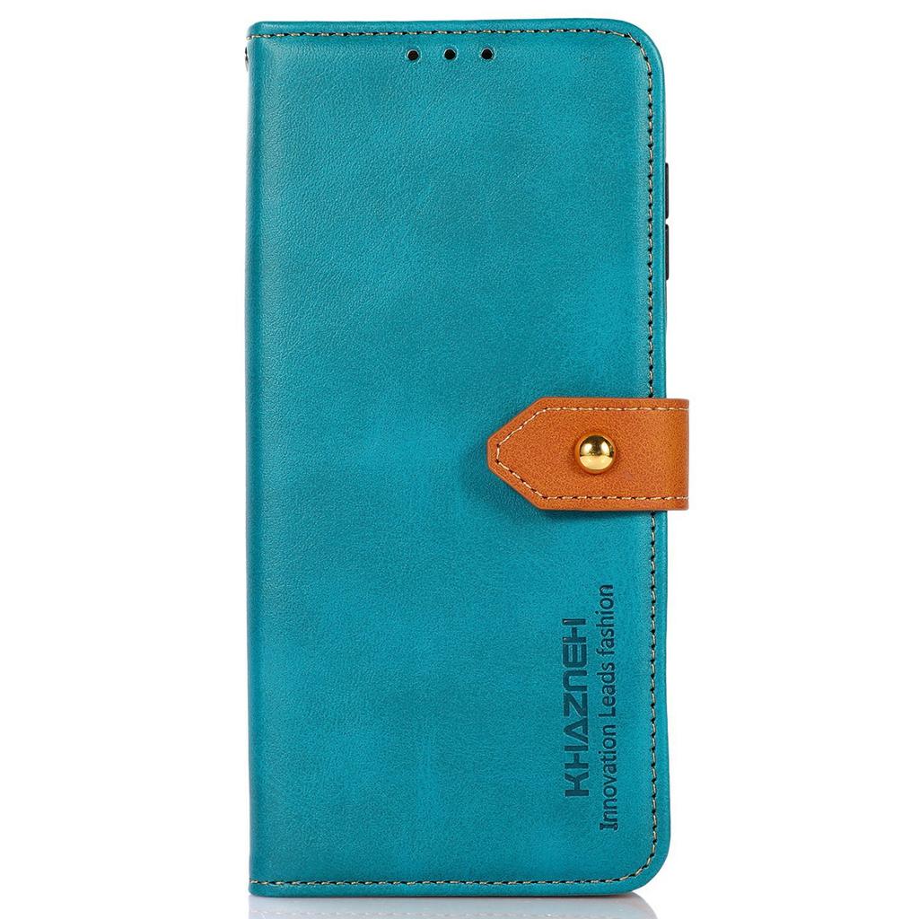KHAZNEH For Samsung Galaxy Xcover7 Leather Wallet Case Golden Buckle Magnetic Clasp