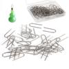High Temperature Resistance Tungsten Pottery Ornament Hanger Wire Hanging Pyrography Wire Tips U Shape Hooks Nichrome Wire 100pcs/set Jump Rings