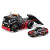Maisto Масштаб 1/64 Muscle Machines Muscle Transporter Литая модель автомобиля (JDM Платформа/1983 Toyota Trueno Sprinter - Черный/Красный 11557)