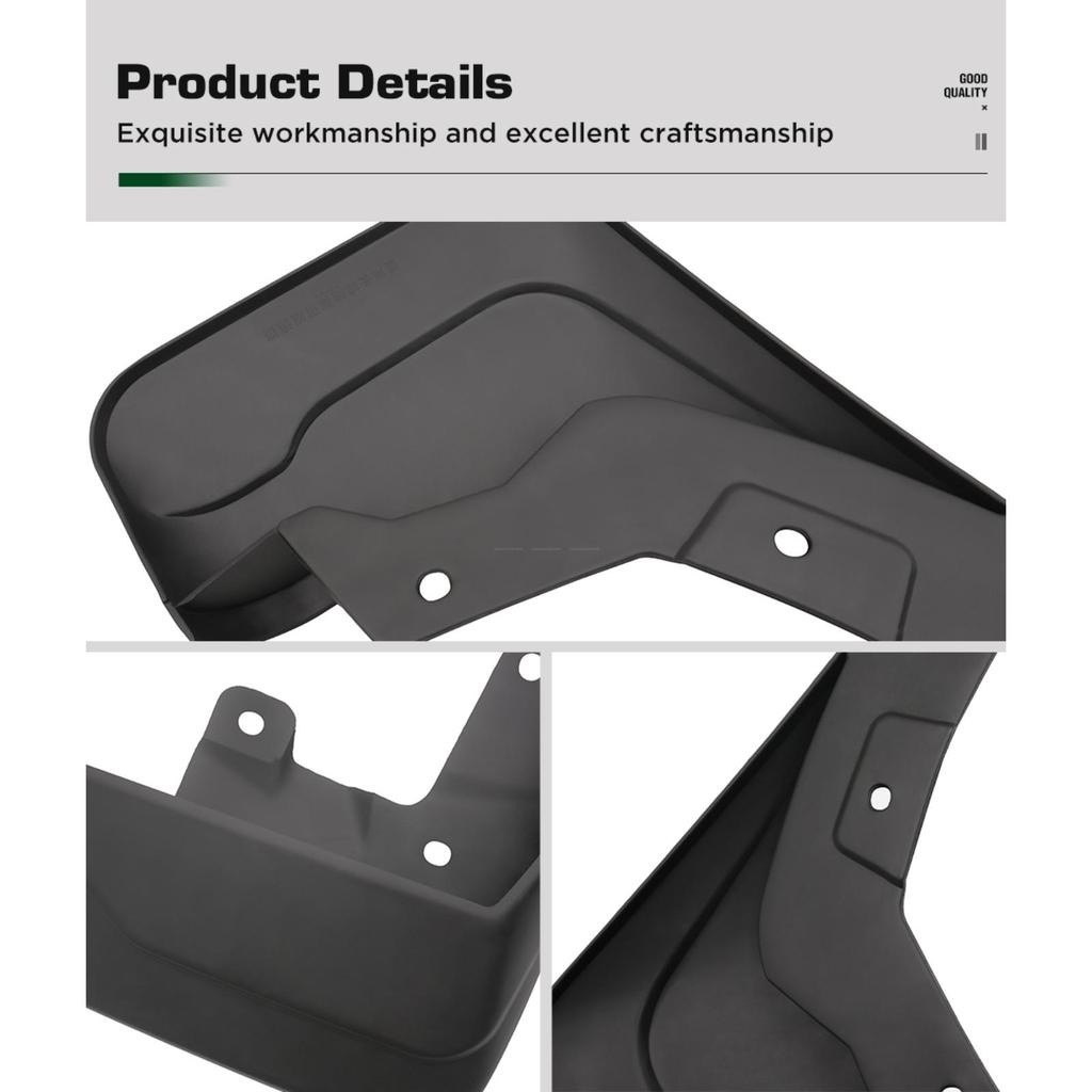 4PCS Car Mud Flaps Splash Guards Mudguards Car Mud Flaps Compatible with Great Wall Cannongwm Poer Ute 2020 2021 2022 2023