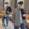 2024 Boys' Spring & Autumn Trendy Shirts: Stylish Streetwear for Kids