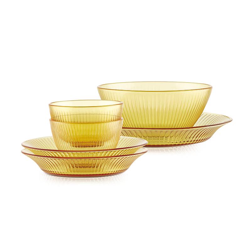 Corning VISIONS Amber Dinnerware Set