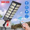 504 LED Super Bright Outdoor Solar Lamp Waterproof Human Induction Motion Sensor Ultra Wide Street Light Garden Wall Lights