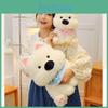 West Highland Scarf White Terrier Plush Toys Cartoon Animals Fill Doll Xmas Gift