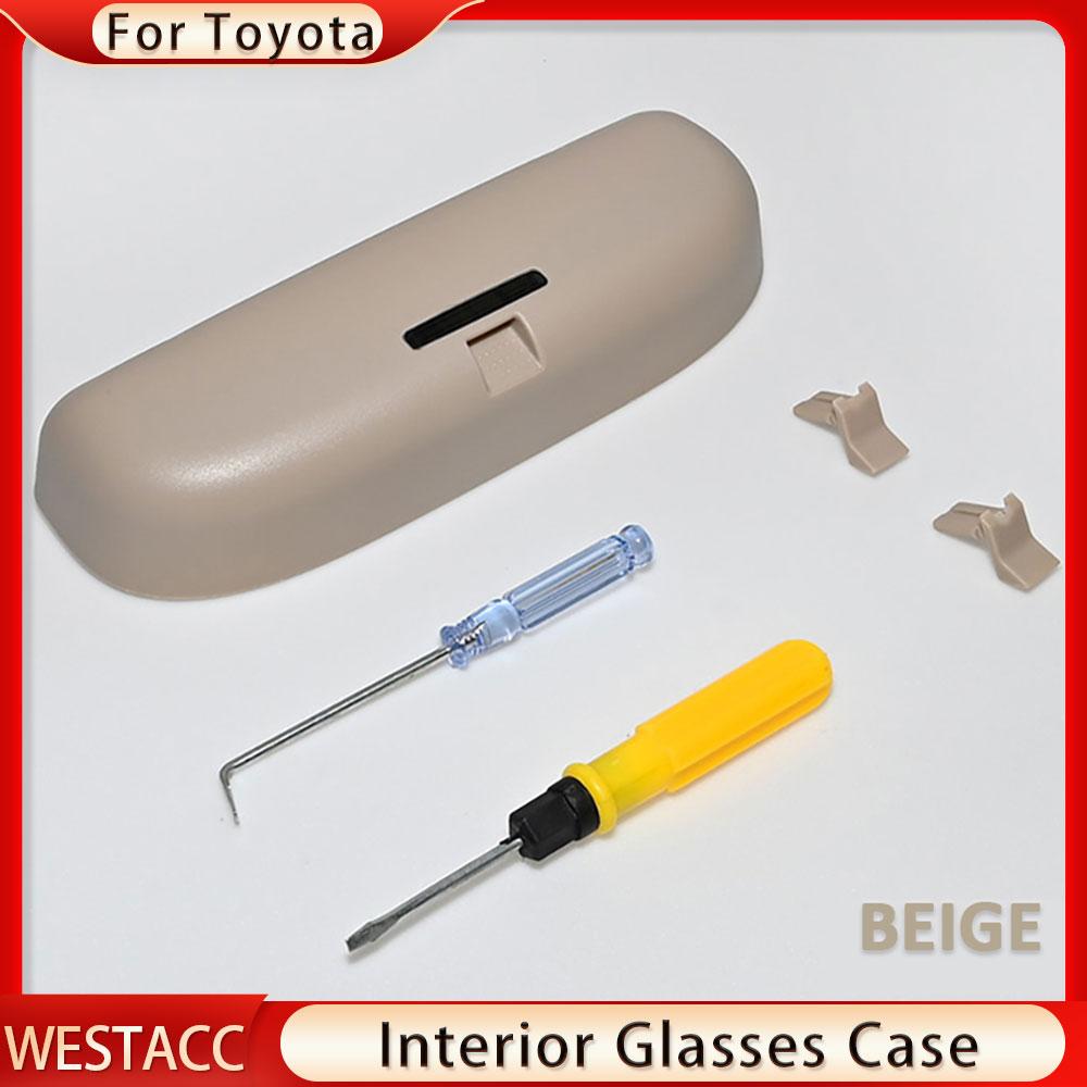 Чехол для автомобильных очков для Toyota Corolla C-HR CHR RAV4 Camry Prius Reiz Venza Highlander Prado Sequoia 2014-2022