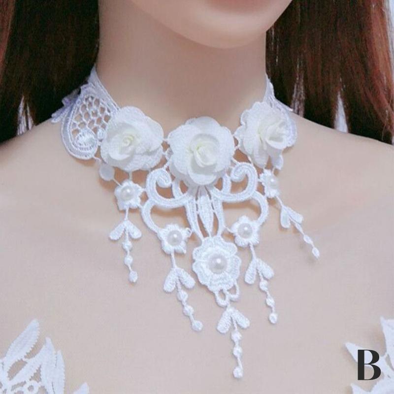 Винтажный классический готический тату-чокер с кружевом для женщин, черный кулон-шарм