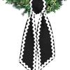 Satin Material Wreath Sashes Ric Rac Texture Easter Basket Bows  Home Doorway Decor