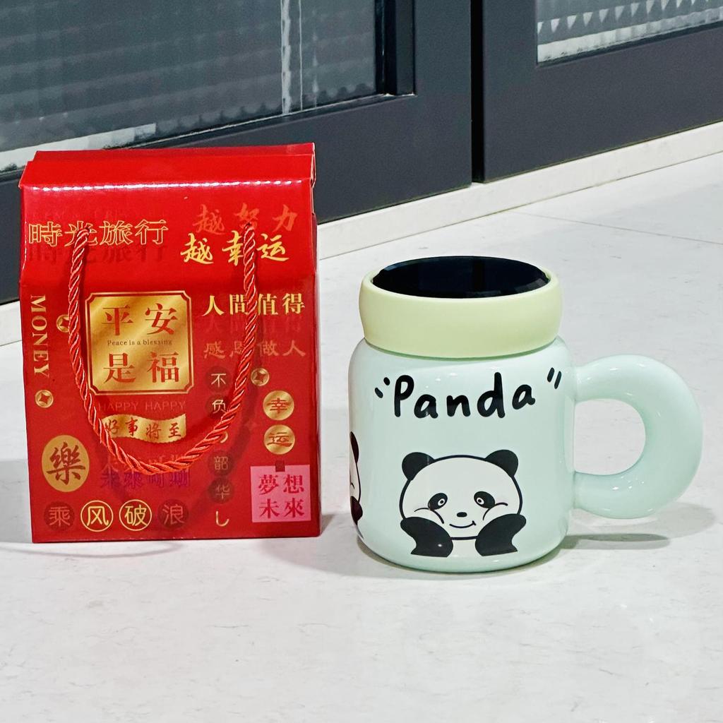 Маленькая подарочная керамическая кружка, бытовая кружка с крышкой для девочек, дорогая кружка для воды с рисунком, милая кружка, сувенирный подарок