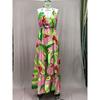 Ladies Summer Deep V Backless Floral Halter Long Dresses