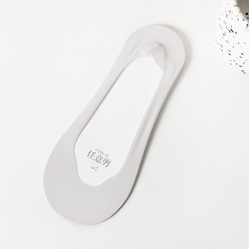 Женские ультратонкие низкие невидимые хлопковые носки с силиконовой противоскользящей вставкой для туфель на высоком каблуке