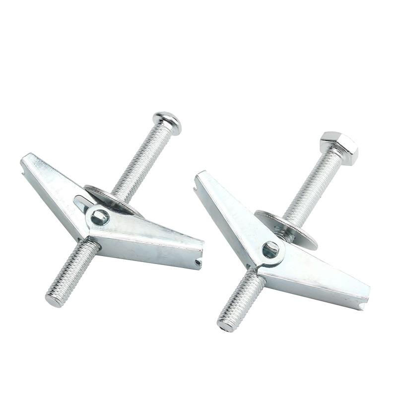 M4 M5 M6 M8 M10 M12 Оцинкованная углеродистая сталь Сверхпрочные анкеры для полых стен для гипсокартона потолка откидные болты комплект с барашковой гайкой