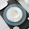 ZISIZ New Chinese Style Bone China Tableware Set - Snow Mountain Pavilion