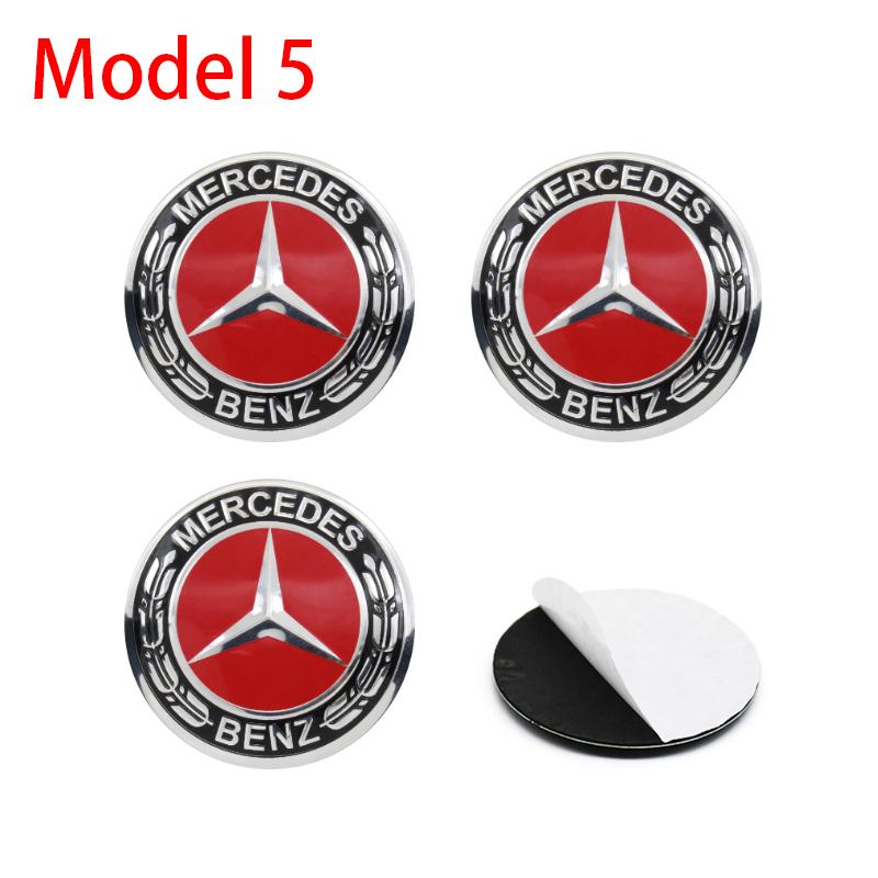 BNXP8 4Pc For Mercedes Benz C180 C200 C260 W124 W126 W140 W168 W176 56mm 60mm 65mm Car Wheel Hub Cap Center Sticker Emblem Badge Decal