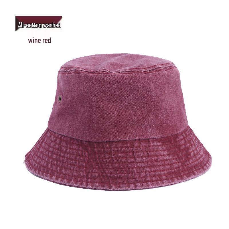 Vintage Hip-Hop Washed Cotton Bucket Hat