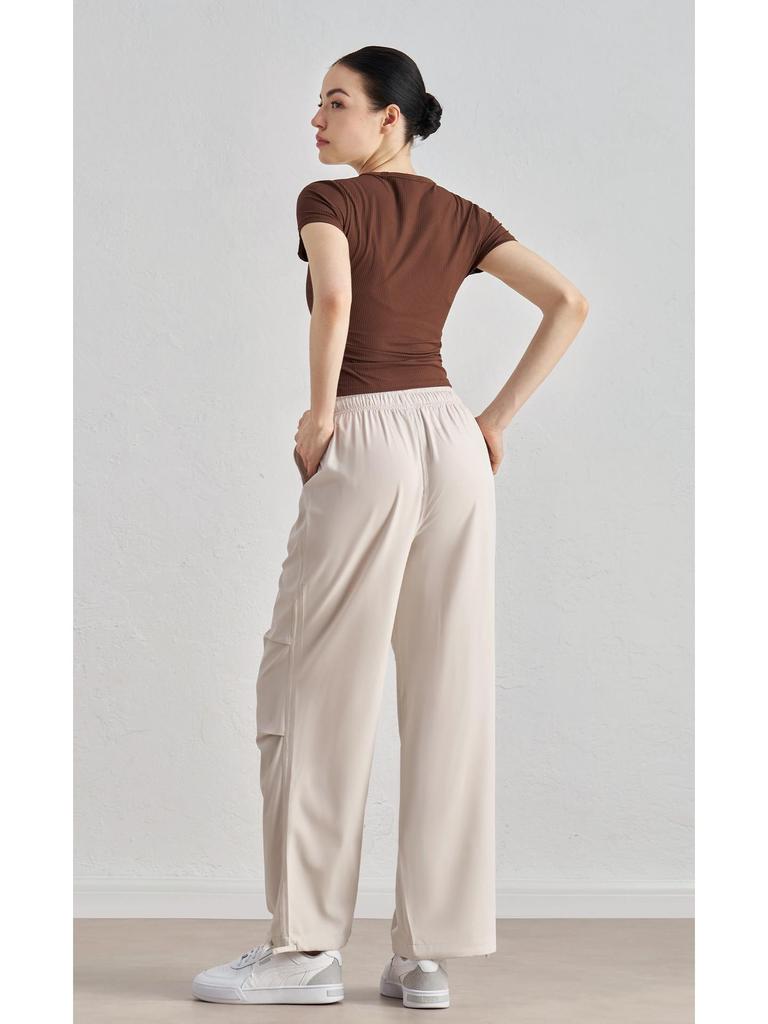 SZ Весенне-летние утягивающие джоггеры с высокой посадкой – Свободные, прямого кроя, солнцезащитные брюки для фитнеса на открытом воздухе