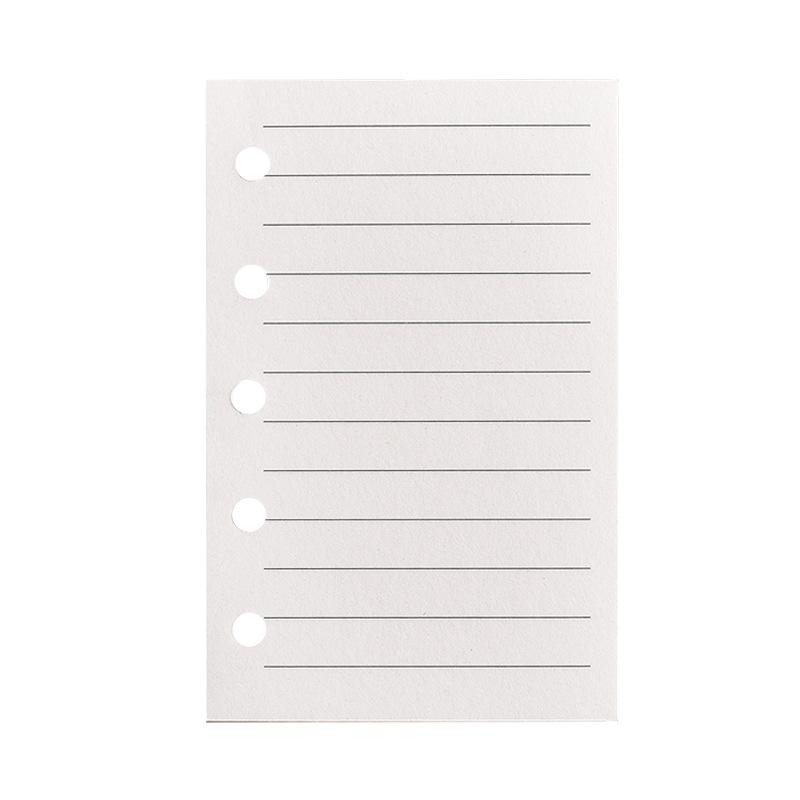 Внутренний лист блокнота M5 Пустая вертикальная линия квадратного блока A8 и Недельный план Одна страница в день для отметок