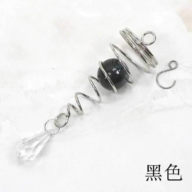 Вращающийся Спираль Хвост Спиннер Ветра Звонки Хрустальный Стеклянный Шар Подвеска Маятник Сад Детская Окна Висячие XMS Елочные Украшения