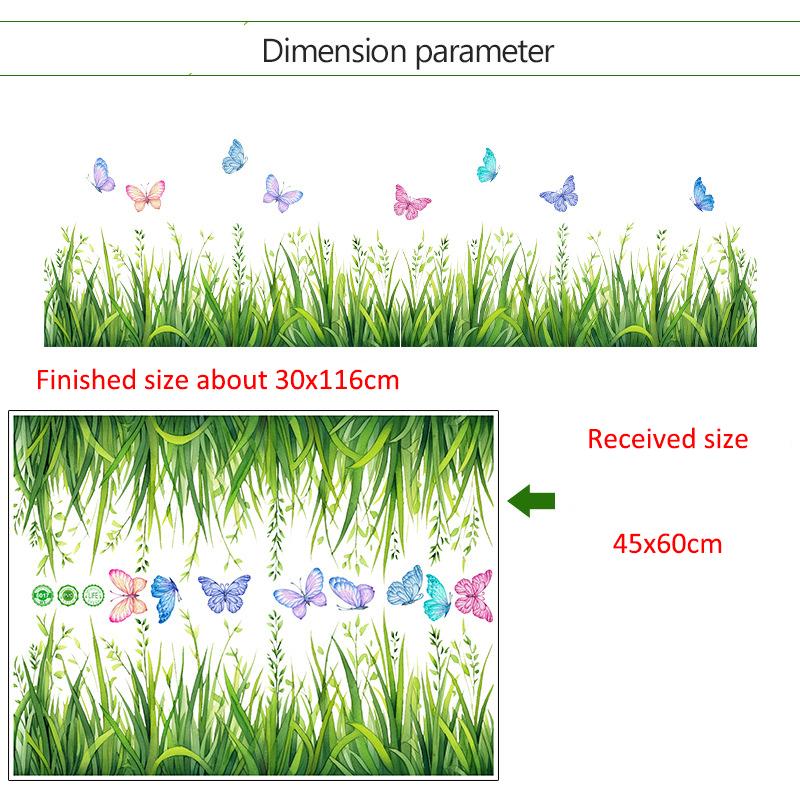 Настенные наклейки для гостиной спальни минималистичные плинтусы цветы розы растения креативная линия талии фоновые картины настенное искусство домашний декор