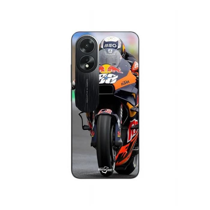 Coque - MANIACASE - Oppo A58 - Souple - Noir - MOTO GP