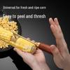 Утолщенная нержавеющая сталь Очиститель для кукурузы с деревянной ручкой Кухонный инструмент