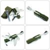 Folding Multi-function Fork Knife Spoon Bottle Opener Tableware Stainless Steel Camping Equipment Cutlery Outdoor Survival Kit