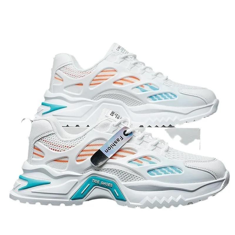 Модная мужская дышащая повседневная обувь Мужские легкие кроссовки Мужская удобная нескользящая спортивная обувь Мужская обувь на толстой подошве