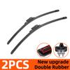 Car Wipers Double Rubber for Ford Focus III 2004-2011 Front Brushes Cutter Automobiles Parts Accessories Windscreen Wipers Wear Parts