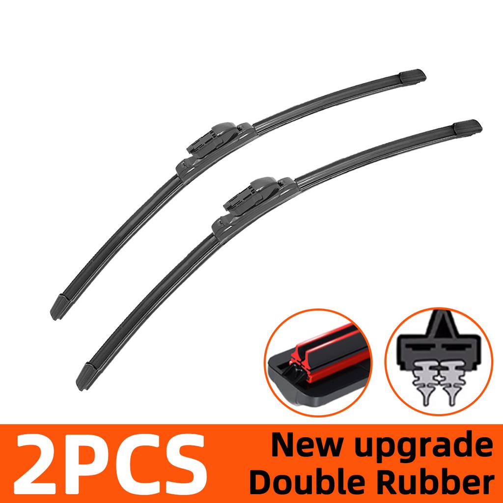 Car Wipers Double Rubber for Ford Focus III 2004-2011 Front Brushes Cutter Automobiles Parts Accessories Windscreen Wipers Wear Parts