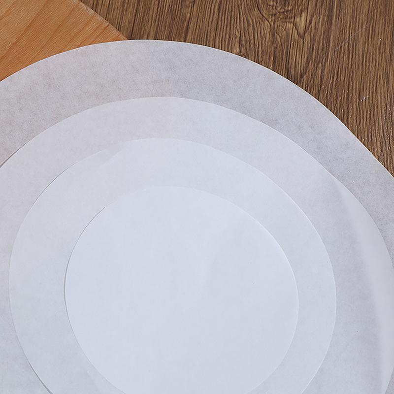 50Pcs Baking Oiled Paper Circle Parchment Paper Multifunction Liner Bbq Oven Patty Hamburger Paper Steamer Liners Baking Tool